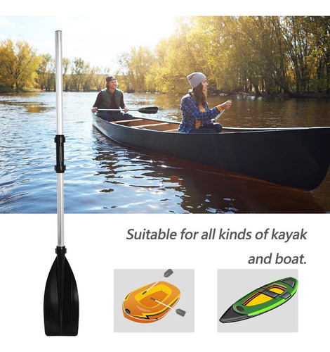2 Unids Barco Paletas Aleación De Aluminio Kayak Paleta Desm