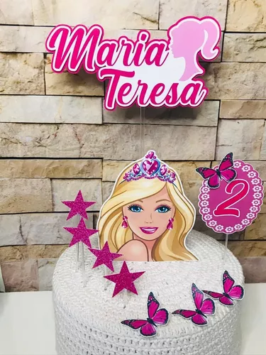 Topo de Bolo Barbie Personalizados