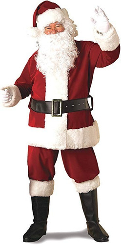 Traje Viejo Pascuero Santa Claus Nuevo Americano 11pz Xxl