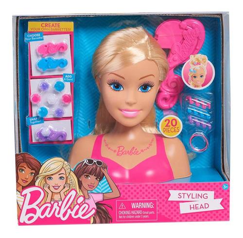 Barbie Fashionista Cabeza Peinados Y Accesorios