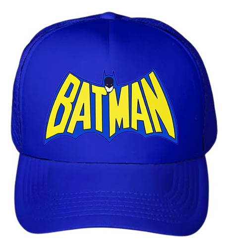 Gorra Azul Batman Logo Varios Modelos Unisex Ajustable