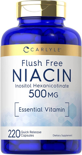 Niacina  Niacin Vitamina B3 500mg /200 Sin Rubor Flush Free