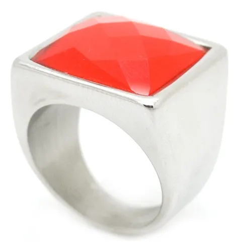comprar Anillo De Mujer Acero Moda Y Regalo Khala Rojo Vivo