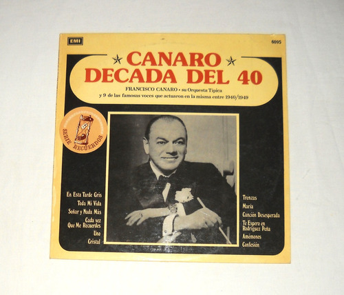 Francisco Canaro Década Del 40 Lp Vinilo