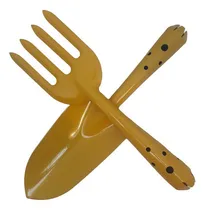 Comprar Kit Jardinagem Pá E Rastelo\u002Fgarfo Cor Amarelo