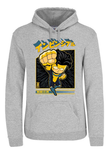 Sudadera Invincible Mark Grayson Japonés Chibi Con Gorro