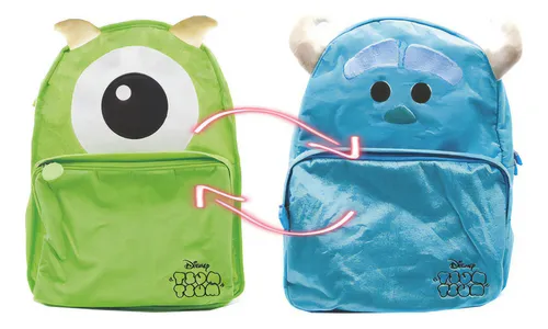 Mochila traseira grande Disney Tsum Tsum Mike Mundomanias 16p cor