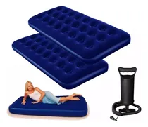 Comprar Combo 2 Colchones Inflables De 1 Plaza + Inflador De Mano 