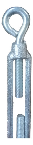 Tensor Ojo Gancho Cable Acero Galvanizado 6mm 1/4 Bremen