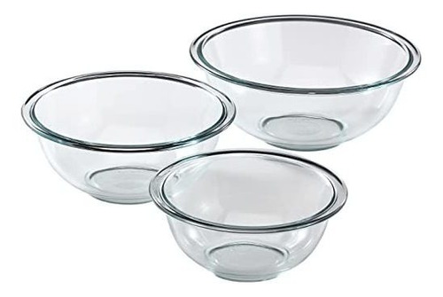 Pyrex ******* Juego De Tazones Para Mezclar De 3 Piezas