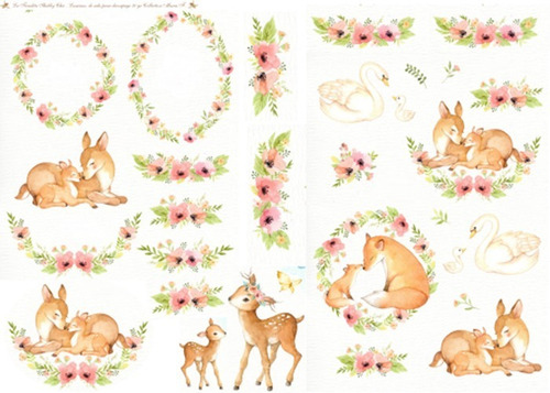 La Tiendita Shabby Chic - Lamina De Seda 50x70 - Inf7