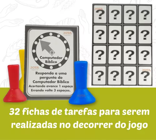 Brinquedo Infantil Jogo De Tabuleiro Cartas Dado Bíblico