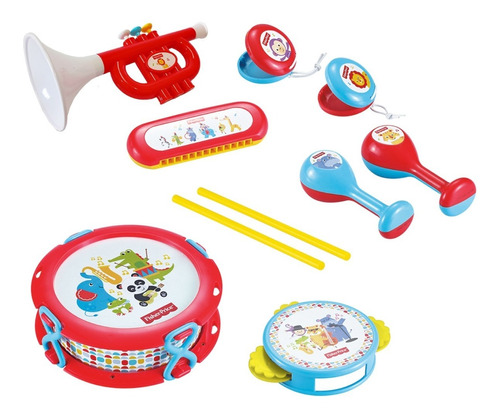 Set De Banda Musical Contiene 10 Piezas Fisher Price Dfp6610