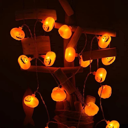 Luces De Calabaza A Pilas, 14.7 Pies Y 30 Luces Led De Calab