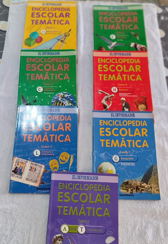 Enciclopedia Escolar Temática Editorial Santillana (7 Tomos)