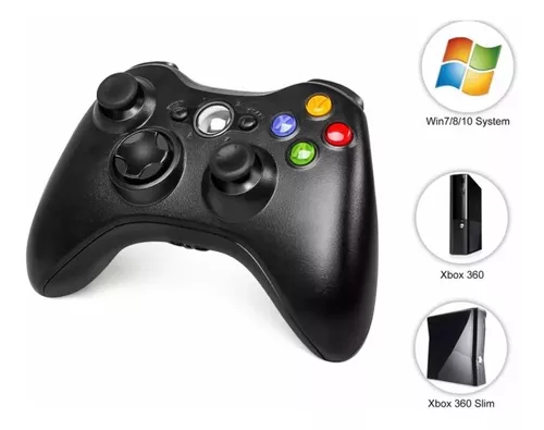 CONTROLE XBOX 360 - WIRELESS, SEM FIO, USB PARA PC