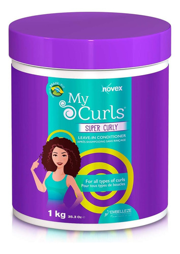 Novex My Curls Super Curly Deep Acondicionador Dejar En - 35