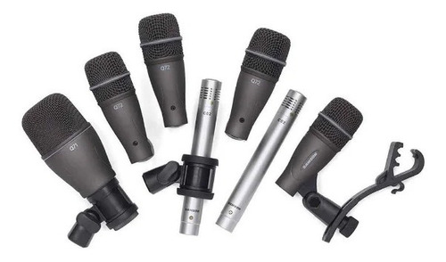 Kit De Microfones Samson Para Bateria Com 7 Peças Dk707