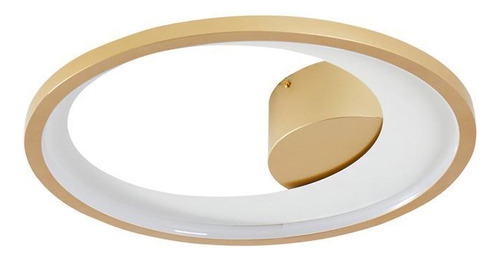 Plafon Nordecor Zahal Uno 2511 Led Bivolt Dourado