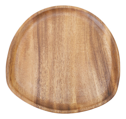 Plato Llano De Madera De Nogal De 20 Cm X 20 Cm, Único, Esti