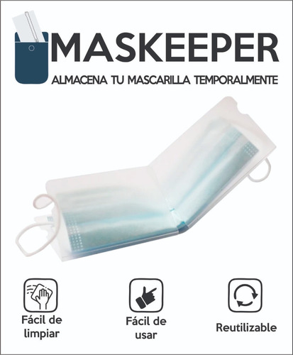 Porta Cubreboca Quirurgico Protector Maskeeper Nuevo Modelo