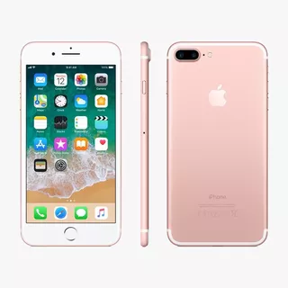 iPhone 7 Plus 128gb Rose Gold Cargador Cable Glass Funda Cuo