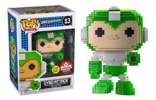 Gyro Attack 13 Megaman Funko Pop! ¡Exclusivo de Glow de 8 bits