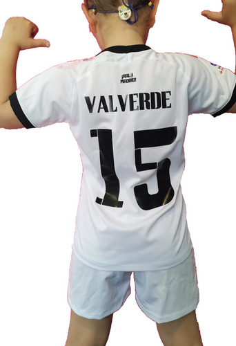 Equipo Camiseta Y Short Valverde Para Niños