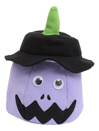Cubo De Halloween Bolsa De Fiesta Iluminada Cesta De Violeta