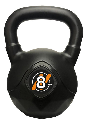 Pesa Rusa O Kettlebell 8kg Entrenamiento Funcional Gym Color Negro