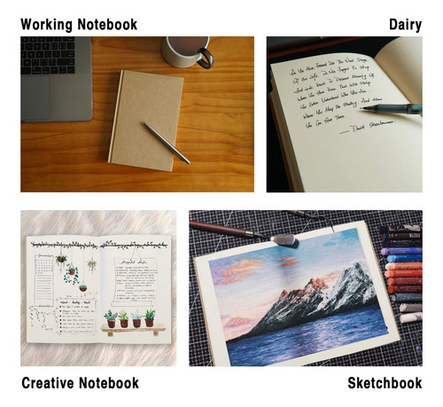Cuaderno Labuk Blank, 120 Hojas, 100 G/m², 14 X 21 Cm, Tapa
