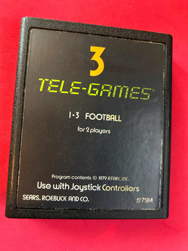 3 Tele-games 1-3 Fooball Atari 2600