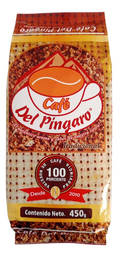 Café Del Píngaro Trad. 450gr - Kg a $22500