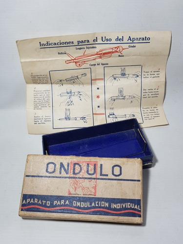 Imagen 3 de 8 de Peluquería Antiguo Ondulador Rizos Original Peines Mag 58677