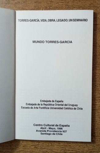 Mundo Torres-garcía:vida,obra,legado /obras De Torres-garcía