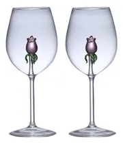 Comprar Copas De Vino Rosa, Juego De 2 Copas De Vino Personalizadas