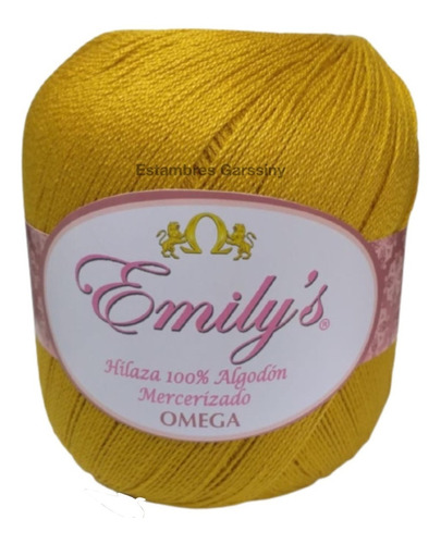 Hilaza Emily's Omega 100% Algodón Bola De 150g Color Oro