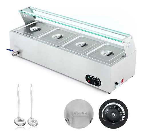 Bufetera Electrica Chafer Baño Maria Buffet 4 Insertos 11 L