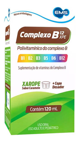 Complexo B Xarope Ems 120ml Engordar (b12) - 24h