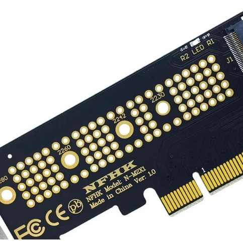 Adaptador Ssd M2 Nvme Para Pci-express X1 X4 X8 X16