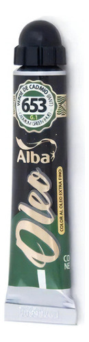 Oleo Profesional Alba 18ml Verde De Cadmio Imit 653 Color del óleo 653 VERDE CADMIO