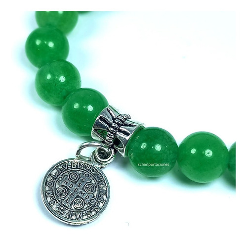 Pulsera Jade Natural - Elástica - San Benito -