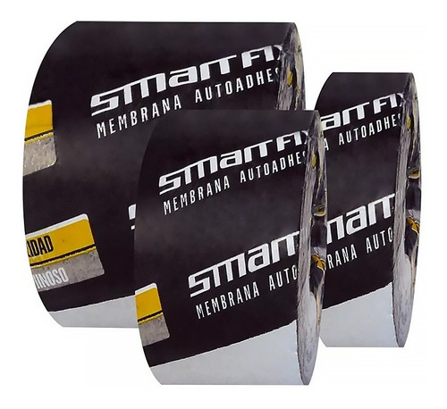 Membrana Autoadhesiva Con Aluminio 15cm X 25mtrs Smartfix