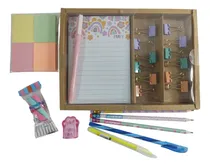 Comprar Kit Papelaria Kawaii Criativa Anotações Bloco Adesivo 9 Pçs