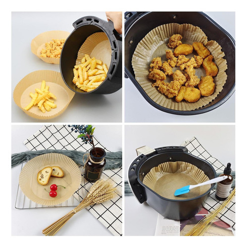 Forros De Papel De Pergaminho De Fritadeira De Ar Marrom