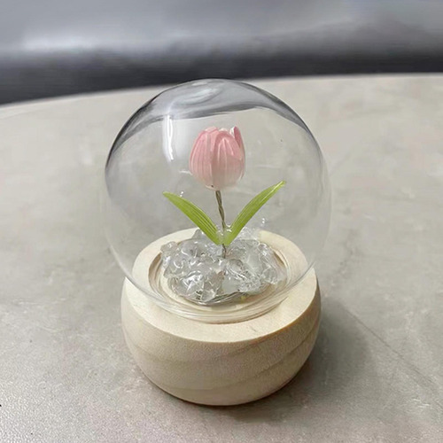 Lámpara De Noche De Tulipán Diy Flores Lámpara De 1 Flor