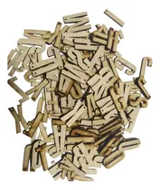 Comprar 60 Letras Mdf Fibrofacil 4cm Perforacion Llavero Souvenirs