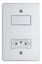 Comprar Conjunto Interruptor 1 Tecla Paralelo+ 1 Tomada 10a 250v Weg Cor Branco