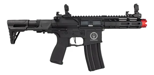 comprar Rifle De Airsoft Fuzil Aeg Neptune Pdw Eletrico 6 Mm Rossi