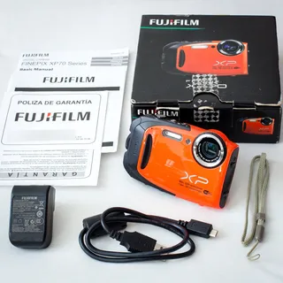 Cámara Compacta Fujifilm Finepix Xp70 Color Naranja Acuática